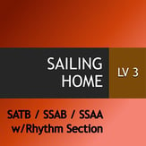 Sailing Home SATB choral sheet music cover